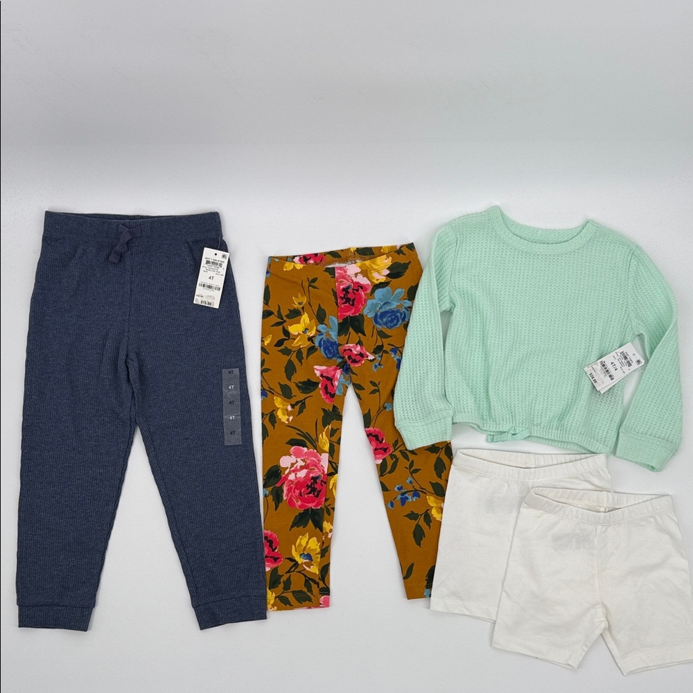 Old Navy, First Impressions, Epic Threads Kids Leggings & Shirt Lot Waffle Knit